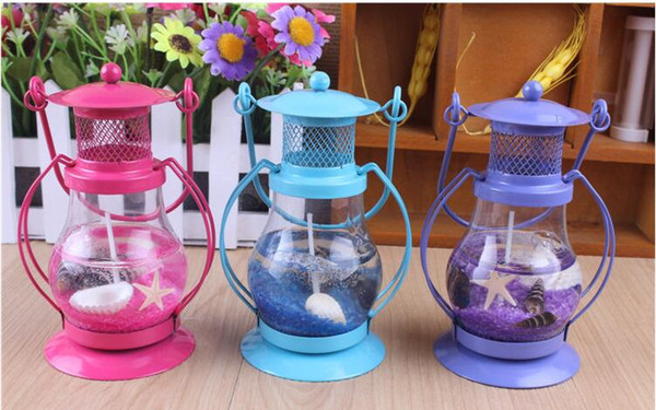 Wholesale magic lamp candles mixed color glass jelly wax figure set the candle, Bar, festival party, random color