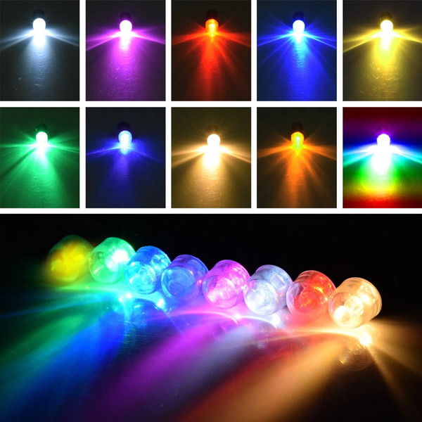 Submersible Waterproof LED Mini Lights for Chinese Round Paper Lantern Wedding Party Floral Balloons lights RGB LED Lighting