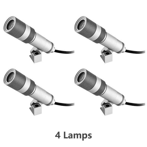 4 PCS DC12-24V 5W IP67 Level Waterproof Park Walkway Square Lighting LED Lawn Lamps Path Landscape Waterproof Spotlight Bulbs