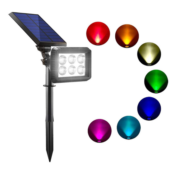 BRELONG solar outdoor upgrade, colorful lights solar wall light landscape lighting channel lights solar garden lights