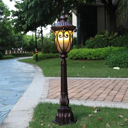 Lawn lamps outdoor European classic noble style 110cm height antirust lawn lamp LED lamp landscape garden lights for villa hotel park aisle