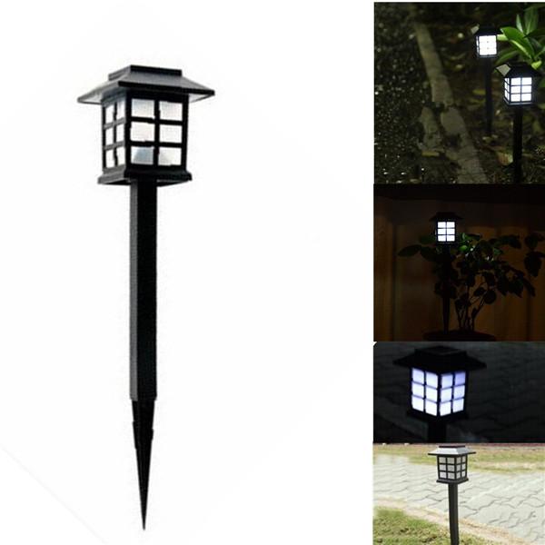 Big Promation 2015 Hot Waterproof Cottage Style White LED Solar Garden Light Outdoor Garden Lawn Landscape Decoration Lamps