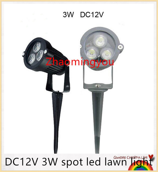 Free shipping DC12V 3W spot led lawn light IP67 waterproof outdoor garden lights Red Yellow Green Blue white warm white lanscape