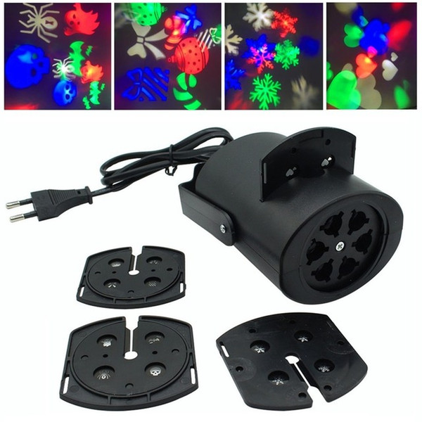 Mini projector stage light led club multicolor snow disco laser lamp party light Christmas holiday logo light projector 4 modes