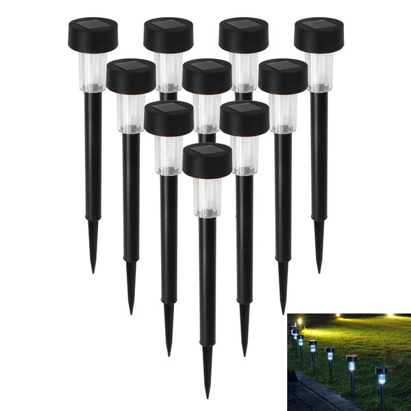 10 x White LED Outdoor Garden Light Solar Powered Landscape Yard Lawn Path Lamp Waterproof LEG_021