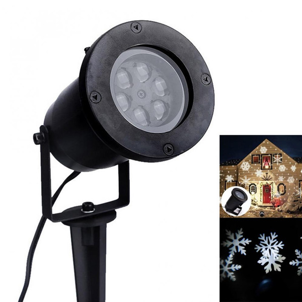 Wholesale-Outdoor Waterproof Garden Lamp Tree Moving Snow Laser Projector Snowflake LED Stage Light Christmas Lights