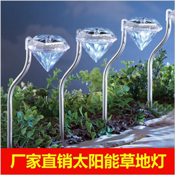 Waterproof outdoor LED solar garden light for Home land in light Diamond garden lights wholesale hot style freeshiping