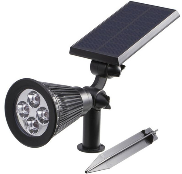 4 LEDS Solar Light Outdoor Powered Spotlight LED lamp Garden Waterproof Energy Saving Wall Light Decoration Landscape Wall Light