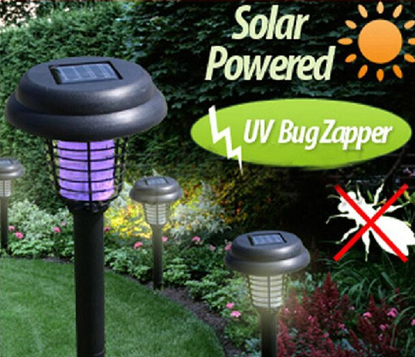 201508 Decoration Garden landscape Light Solar Mosquito killing lamp garden outdoor lamp Purple or white Garden Decoration light D320M