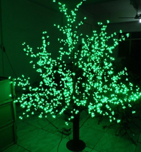 2M 6.5ft Height LED Artificial Cherry Blossom Trees Christmas Light 1536pcs LED Bulbs 110/220VAC Rainproof fairy garden decor