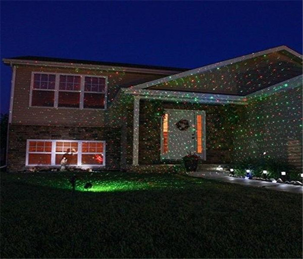Waterproof Outdoor Laser Firefly Stage Lights Sky Star Lawn Lamps Landscape Red Green Projector for Christmas Garden Xmas Decorations supply