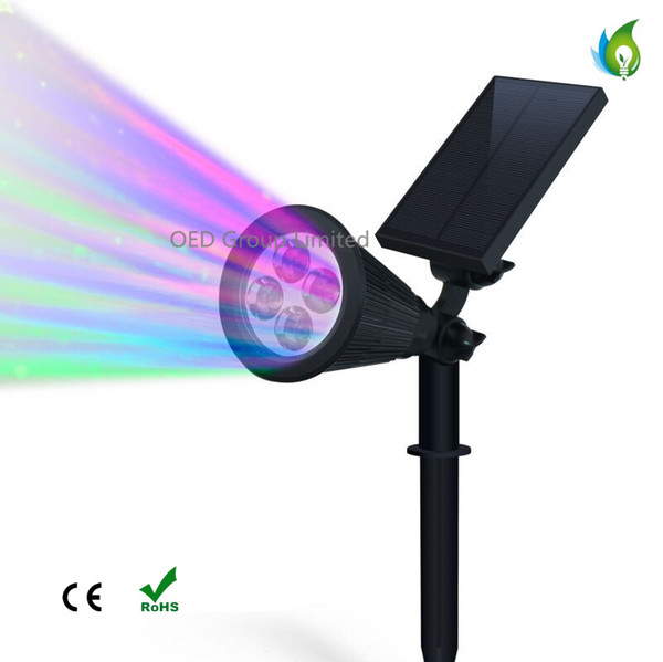 RGB Solar Plug Light White Solar Lawn Light for Garden Lighting Landscape lights LED Outdoor Lighting