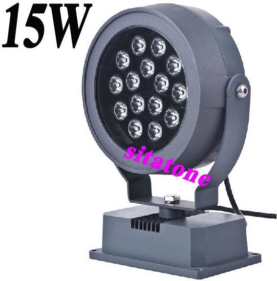 DMX512 RGB 15w led garden light,,AC85-265V,45mil Bridgelux 130lm/W 15w led spot light 15w led outdoor light