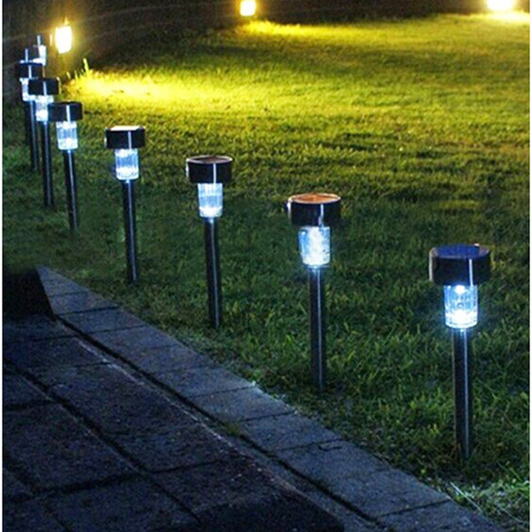 High Quality Stainless Steel Solar LED Lights Lawn lamps Solar garden Yard Colorfull Llight Waterproof for Decoration