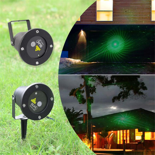 Remote Controller+12in1 Xmas Outdoor IP65 waterproof Laser stage light 12 pattern elf lighting red green firefly lamp projector GO-12RG 6pcs