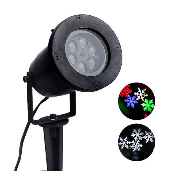 Waterproof Moving Snow Laser Projector Lamps Snowflake LED Stage Light For Christmas Party Light Garden Lamp Outdoor