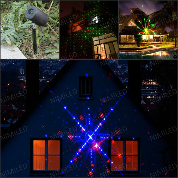 nimiled01 LED FloodLight Outdoor Waterproof IP65 Laser Stage Lights Landscape Projector Christmas Garden Sky Star / Milky Way Lawn Lamps