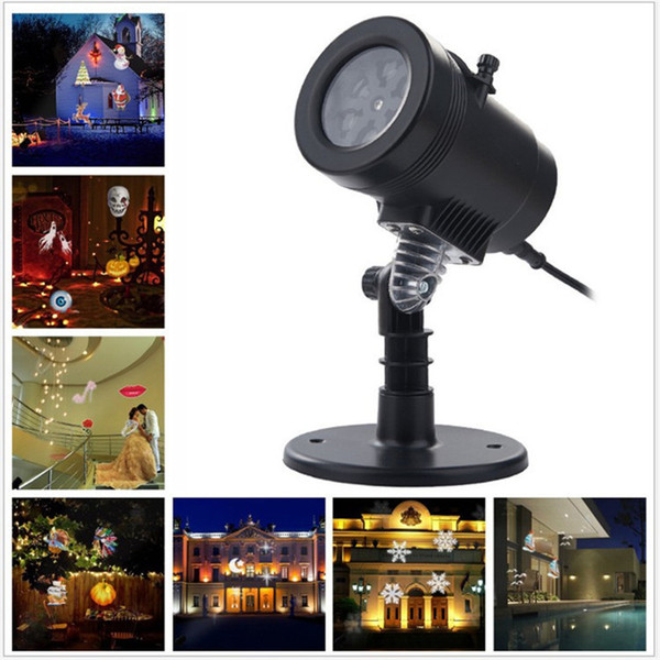 New LED Projector Light 14 Pattern Waterproof Landscape Lighting Spotlight Laser Projection Lamp Halloween Christmas Fairy Light