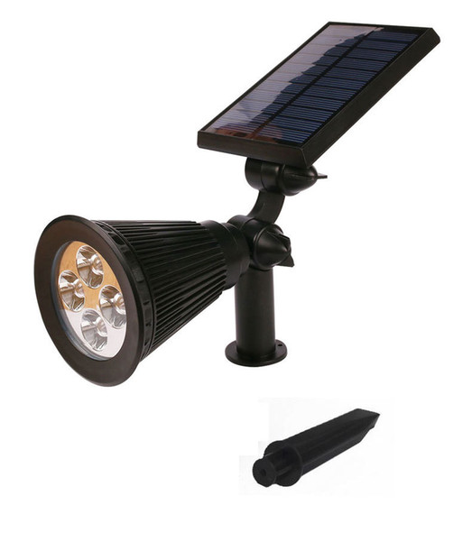 Solar Spotlight New 4 LED Solar Power Lights Garden Lawn Lamp Landscape Waterproof Outdoor courtyard Induction lamp