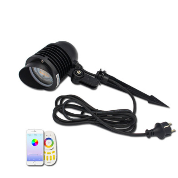 LED garden spike light, garden lamp,wifi 3m EU RF smart 9W RGBW LED light, LED garden lamp