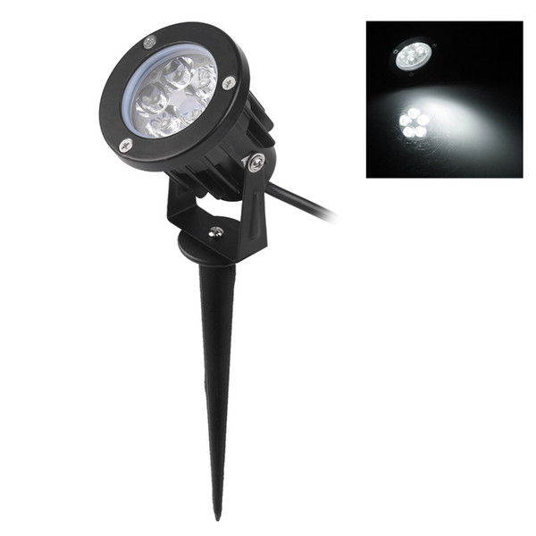 Wholesale- LED Lawn Lamp 5W Flood Light Spotlight Lamp 60 degrees Beam Angle with Spike Waterproof IP65 For Garden Outdoor AC85-265V