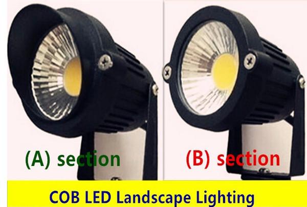 10pcs/lot Bright 3W COB LED Lawn Lamps Light IP65 Waterproof Landscape Outdoor Lights Garden Path Pond Light 12 V AC/DC