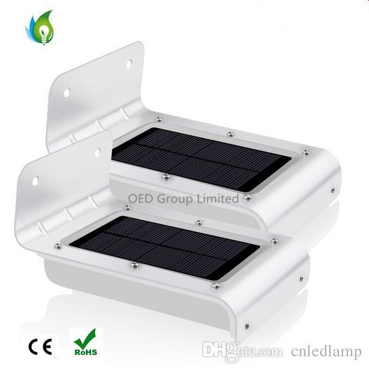 Outdoor IP65 Solar LED Wall Light 16PCS Lighting Sensor and Sound Control Path Garden Yard Light