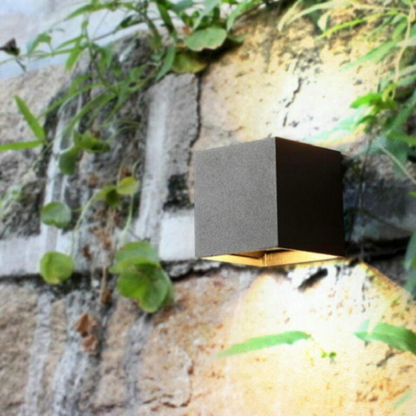 12W Square LED Wall Lamps Brief Cube Adjustable Surface Mounted Wall Light Dimmable 110V 220V Indoor&Outdoor Lighting