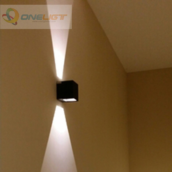 8W Dimmable COB IP65 cube adjustable surface mounted outdoor LED lightig,led outdoor wall light, up down LED wall lamp