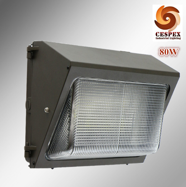 50000 hours long life AC110V 220v 240v 50/60hz IP65 outdoor 80W LED wall pack light replace 250w high pressure sodium light