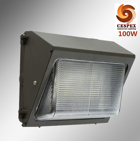 IP65 aluminum alloy AC110V 220v 240v 50/60hz 110lm/w high efficacy 100W LED wall pack light replace 300w high pressure sodium light