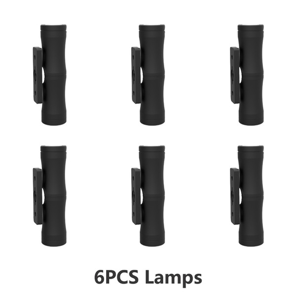 6PCS Led Wall Lights 12V 24V 3W Led Double Head Lighting Lamps Exterior Spot Garden Up and Down 15 Degree Light