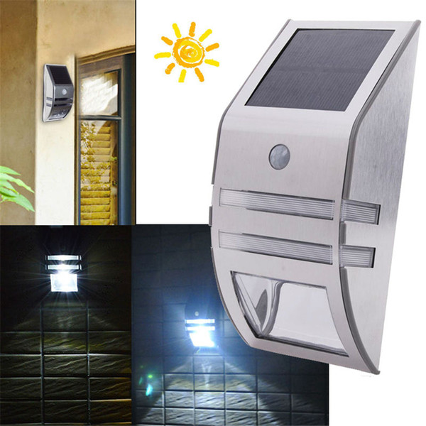 Newest PIR Solar Sensor wall lamp LED Solar power outdoor waterproof Lamp Wall Light garden yard light