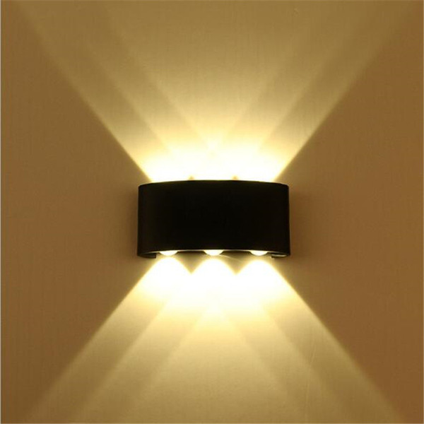 Modern Aluminum Waterproof Porch Light for Garden Corridor Entrance Balcony Black/White Metal Led Outdoor Wall Lamp 2302