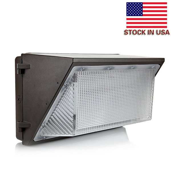 Stock In US + UL DLC Approve Outdoor LED Wall Pack Light 100W 120W Industrial Wall Mount LED Lighting AC 110-265V Warranty 5 Years