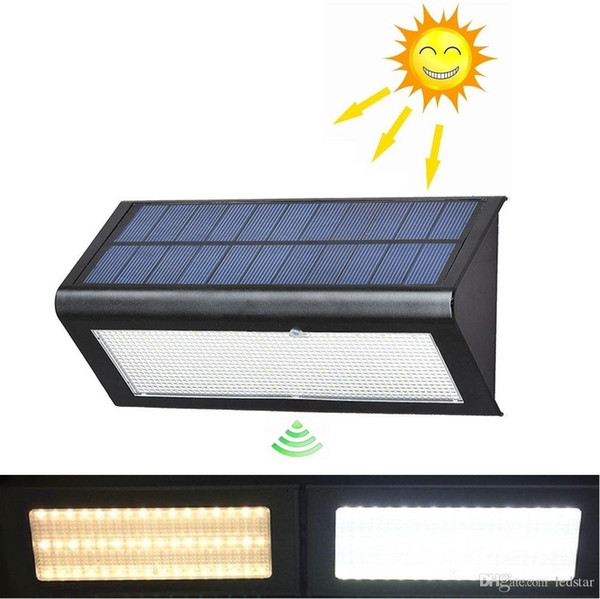 NEW Arrival Radar Sensor Solar Powered Light Outdoor Lamp LED Wall Light Garden Lamp ABS+PC Cover 6W 800lm Waterproof Bulb