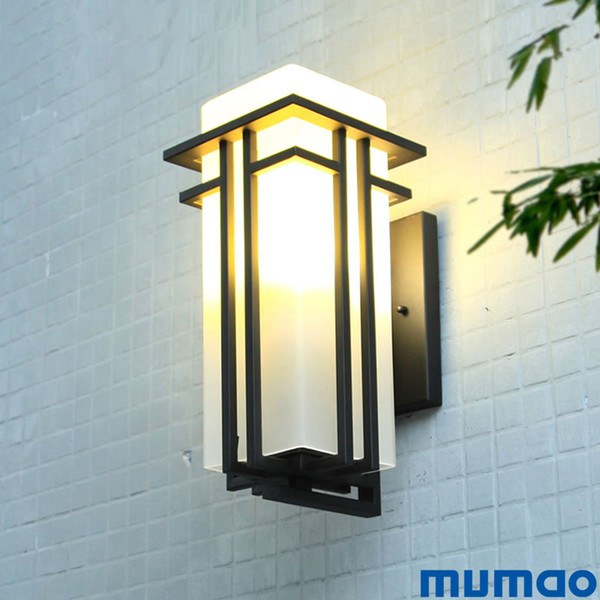 Modern Outdoor Light Lighting Wall Lamp Waterproof Wall Lights Porch Light Up and Down Lamp Fixtures Matte Black Corridor Hallway