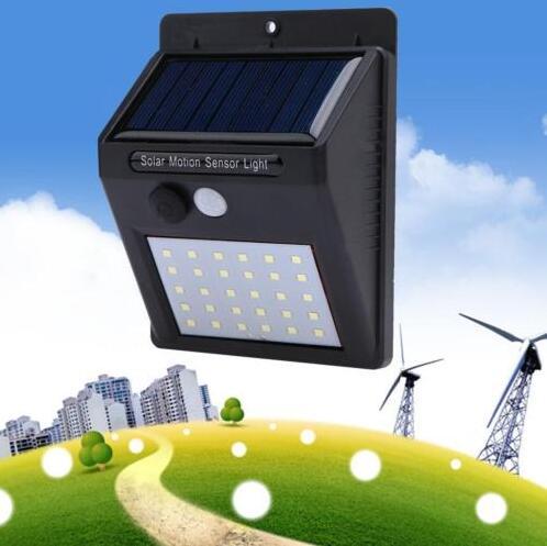 20 LED Solar Power PIR Motion Sensor Wall Light Outdoor Waterproof Street Yard Path Home Garden Security Lamp Energy Saving