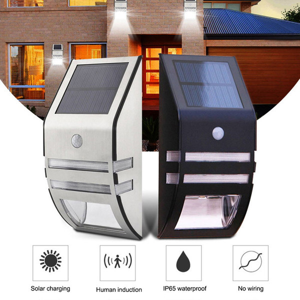 LED Solar Light Outdoor Solar Lamp PIR Motion Sensor Solar Powered Waterproof Wall Light For Garden Yard Path Decoration Light