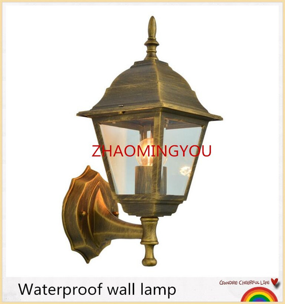 2PCS European vintage outdoor waterproof wall lamp, creative balcony corridor corridor, outdoor courtyard dining room wall lamp