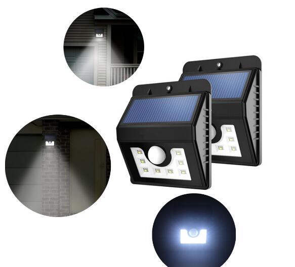 Hot Sale LED Lighting Solar Lamps Waterproof 8 LED Solar Power Outdoor Security Light Lamp PIR Motion Sensor