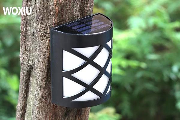 WOXIU Solar wall Lamp Garden Outdoor Light Led Motion Sensor Waterproof Powerwall Security Powered Yard Landscape Path Pathway Lights