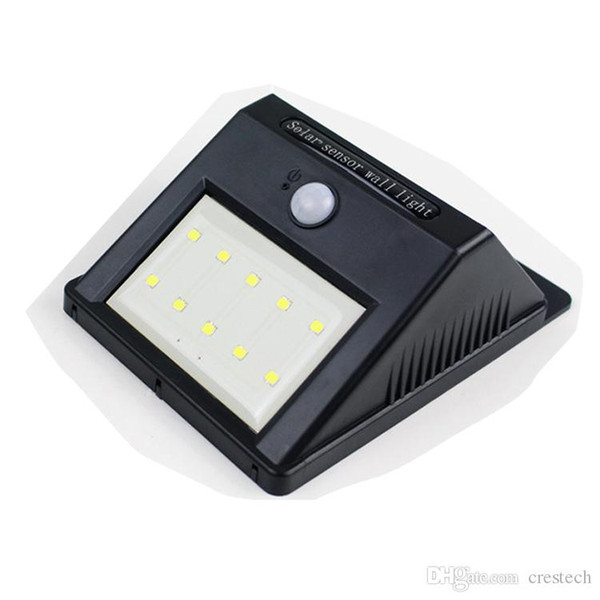 Shipping via DHL 10 leds LED solar wall light Wireless PIR Motion Sensor Light Outdoor Garden Landscape LED wall lights