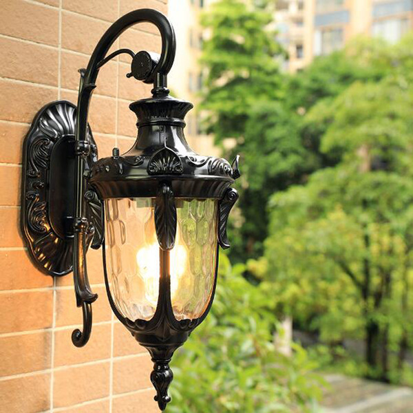 E27 5W Europe Retro LED wall light Outdoor waterproof villa garden door wall lamps Free Shipping