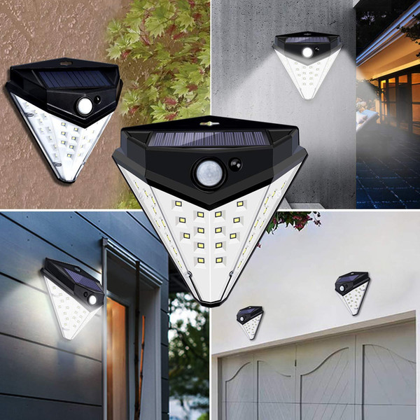 New solar outdoor lamp 32LED outdoor wall lighting waterproof garden lighting intelligent induction lamp LP011