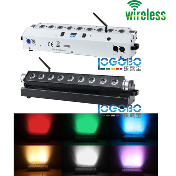 Cheap 2Pcs/lot 9x15w RGBWA 5 in 1 Wireless Battery Powered DMX LED Wall Washer Light for Wedding Reception Party Decor Event DJ Uplighting