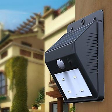 PIR Motion Sensor Solar Panel LED Porch Outdoor Wall Light Garden Lamp free shipping