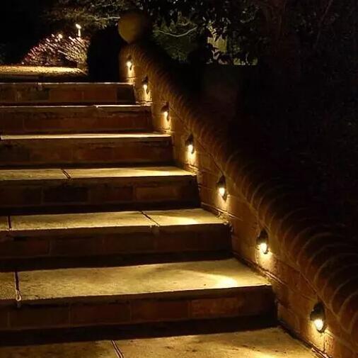 Half Moon Cover LED Out Door Wall Lamps for Stairs Steps Corridors Garden Decoration12 Lights + LED Driver + Cables Ready for Use