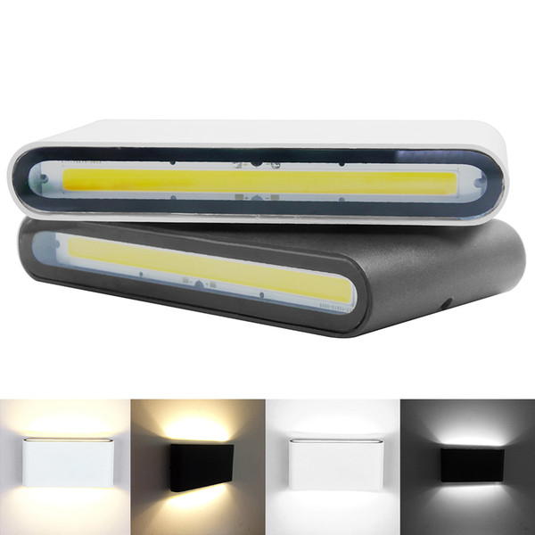 Outdoor Waterproof IP65 6W 12W COB LED Porch Lights Modern Indoor Decor Up Down Dual-Head Aluminum Wall Lamp AC85-265V