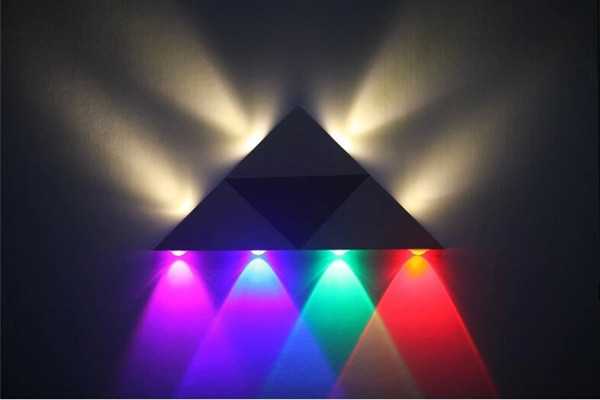 AC110-220V High quality 3W 4W 5W 8W Wall lamps Home Bedroom Bar Corner KTV Red Green Blue Purple LED Lamp